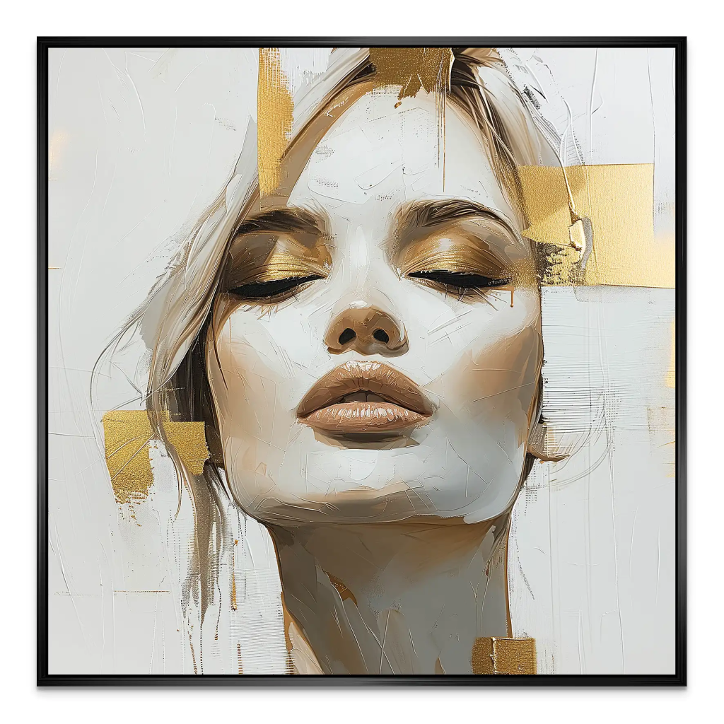 Closed Eyes AluDibond Bild INGALERIE