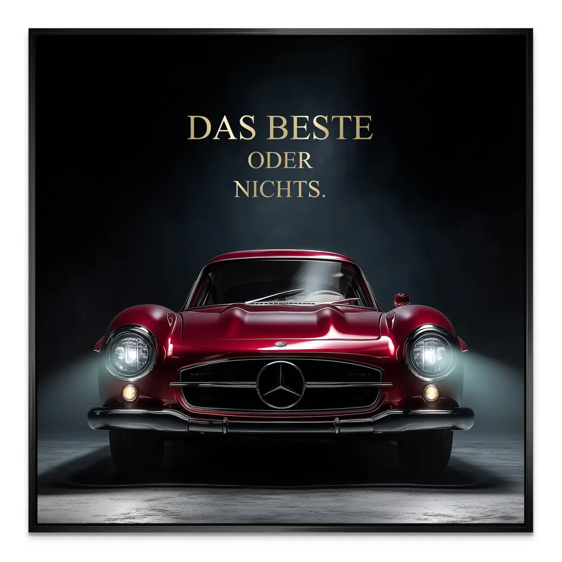 Red Legend Mercedes 300SL Alu Dibond Bild