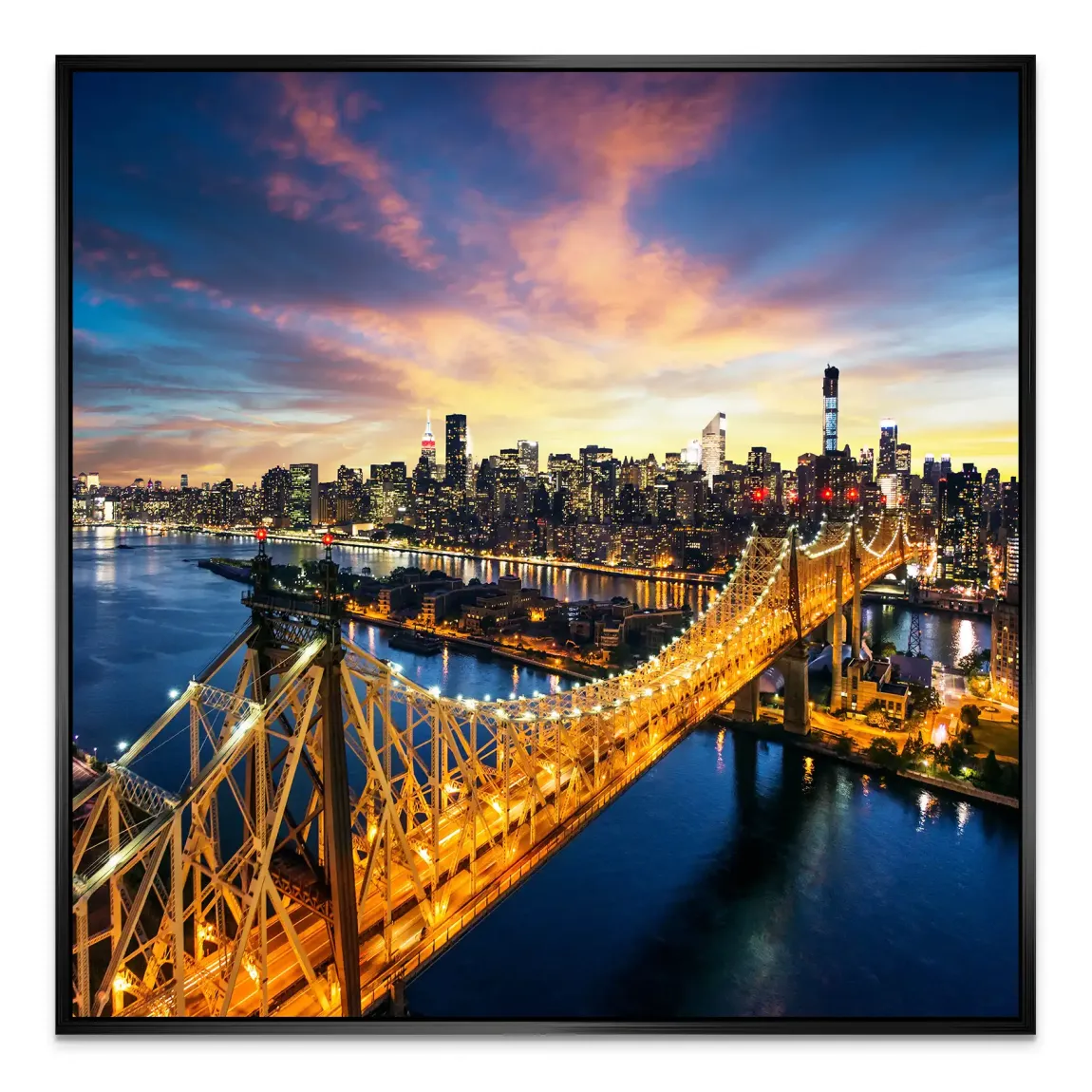 Manhattan Panorama Alu Dibond Wandbild