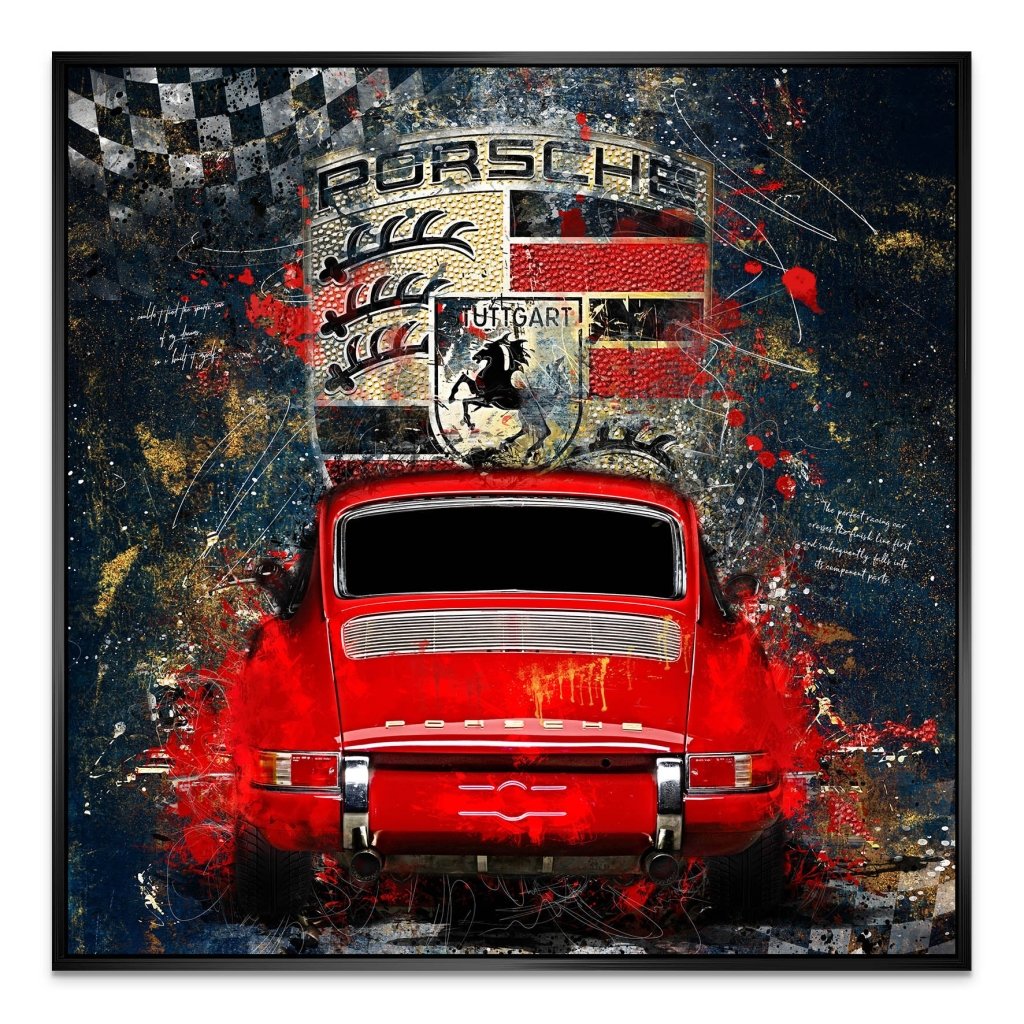 Porsche 911 Modern Abstrakt AluDibond Bild INGALERIE