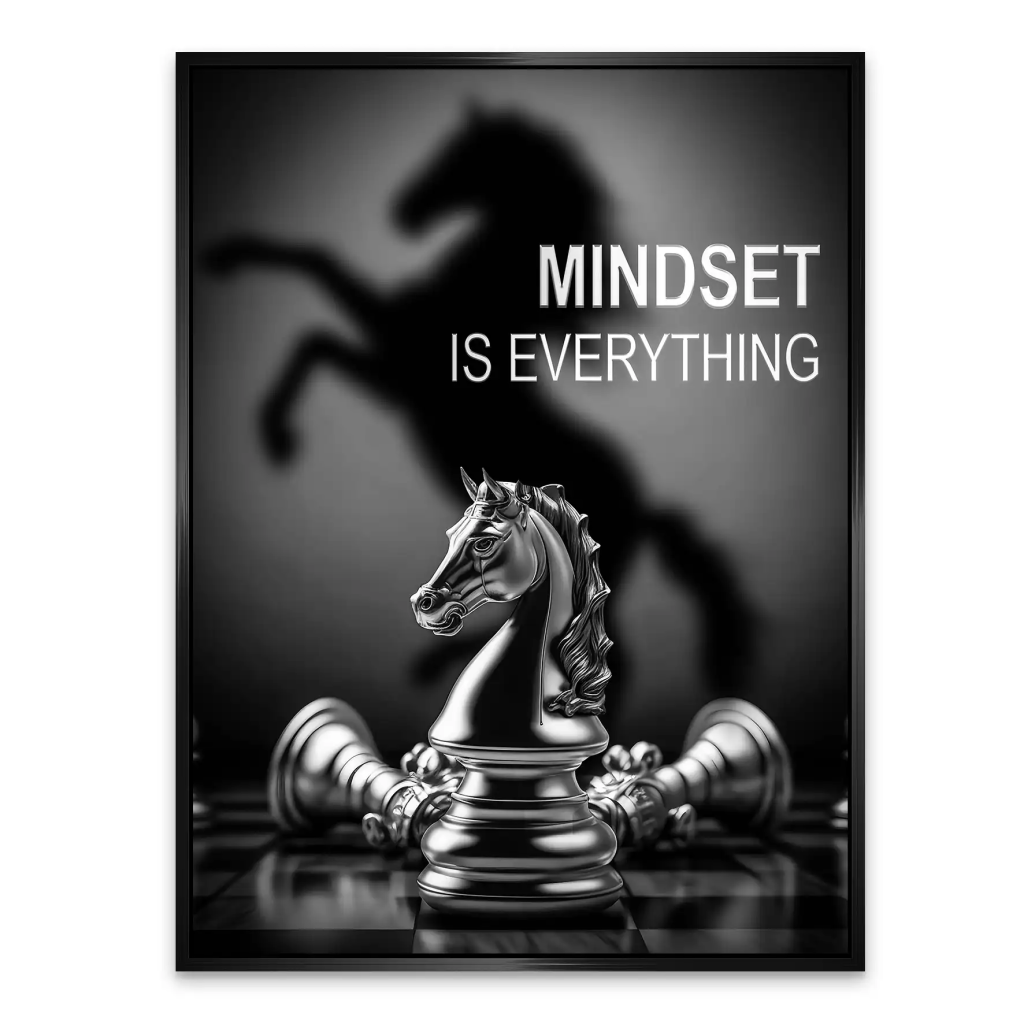 Motivation Schachfigur AluDibond Bild INGALERIE