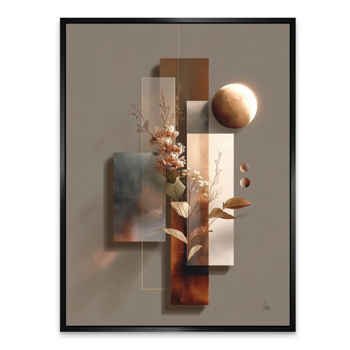 Celestial Bloom Harmony Alu Dibond Bild