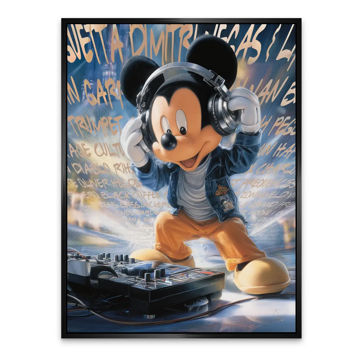 Micky Maus Sound of Style Alu Dibond Bild