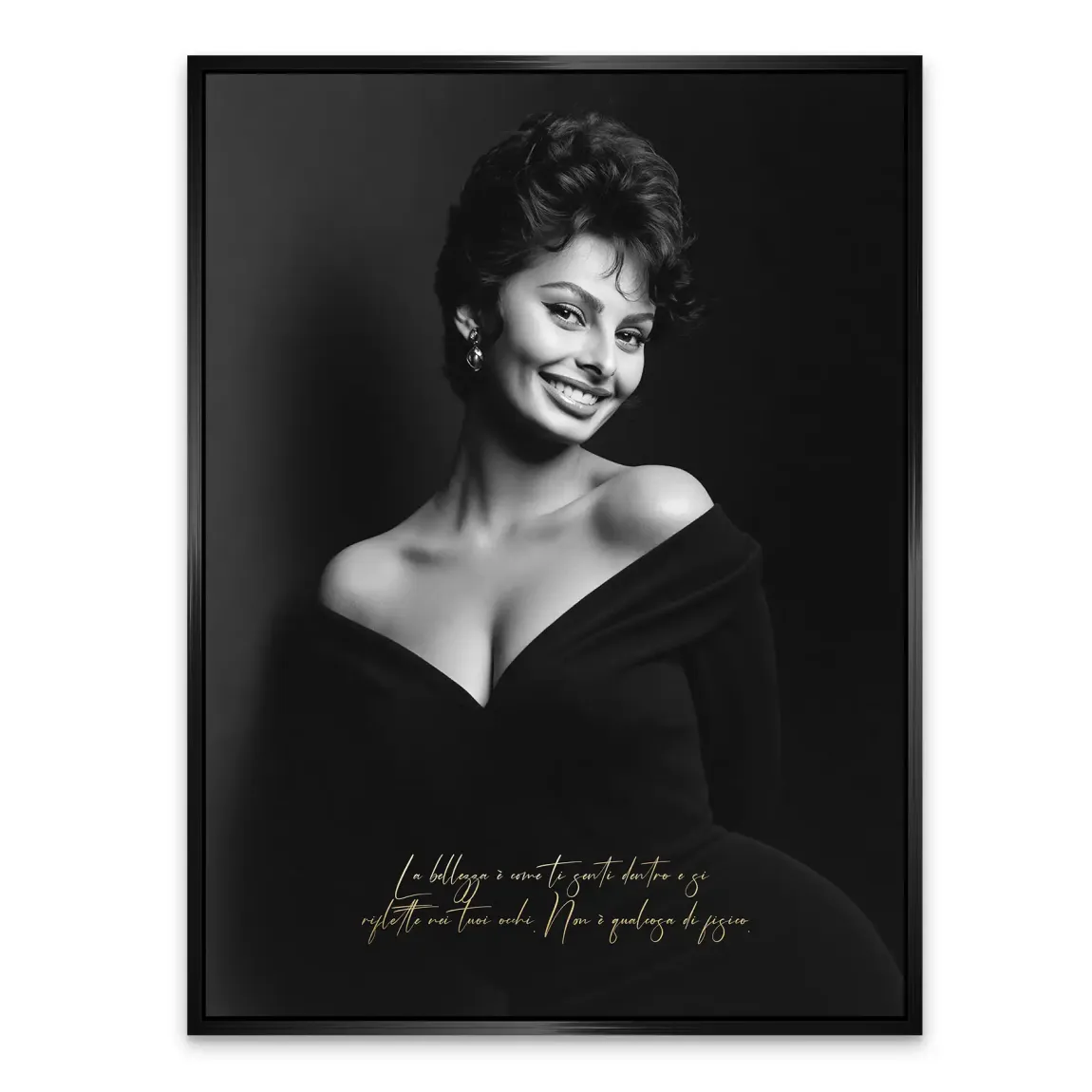 Sophia Loren Sorriso Alu Dibond Wandbild