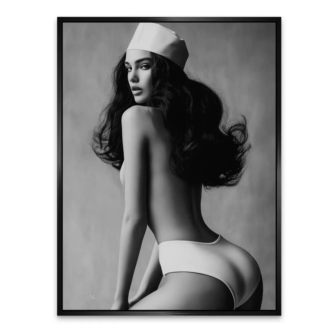 Noir Beauty Style Alu Dibond Bild