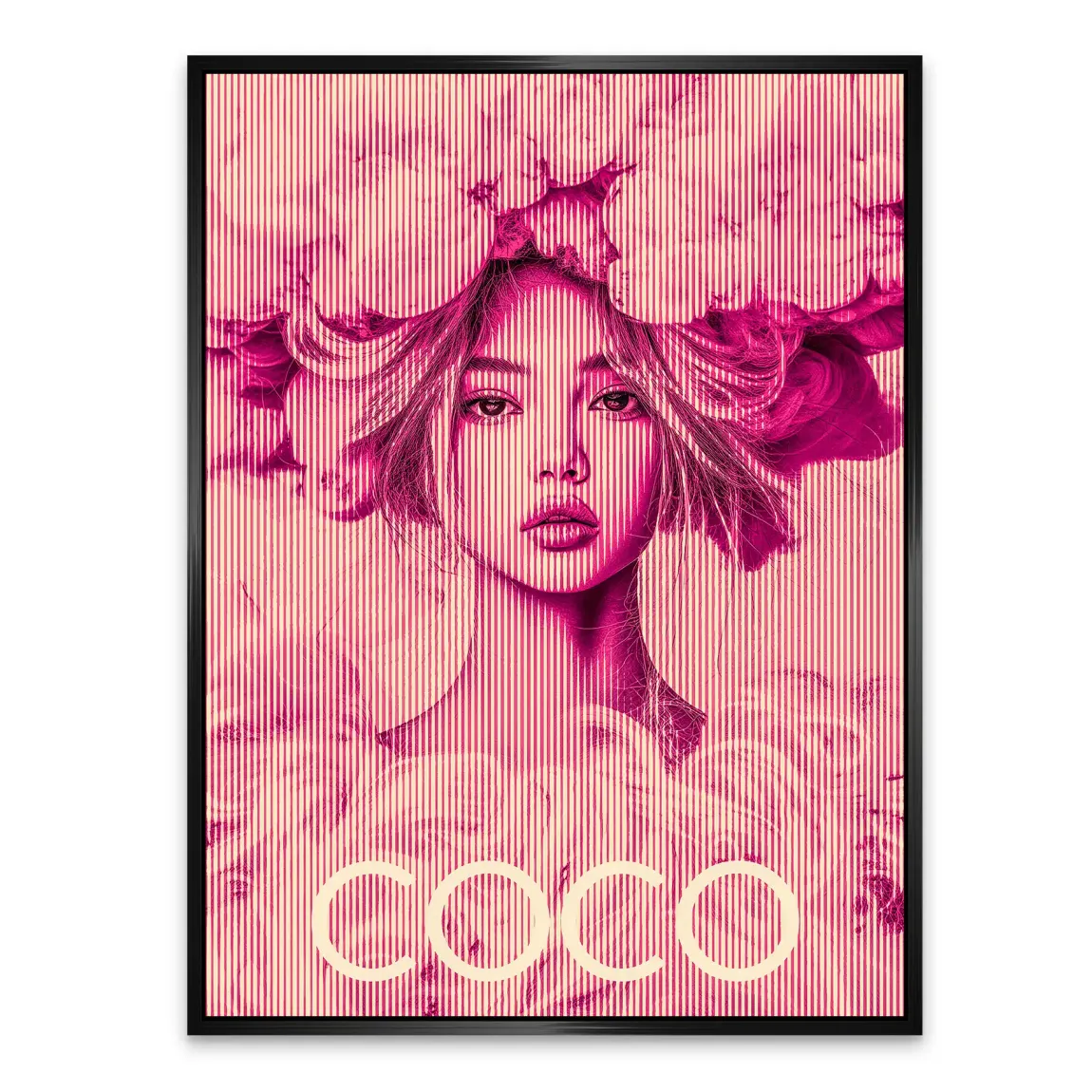 Coco Vision in Pink Alu Dibond Bild INGALERIE