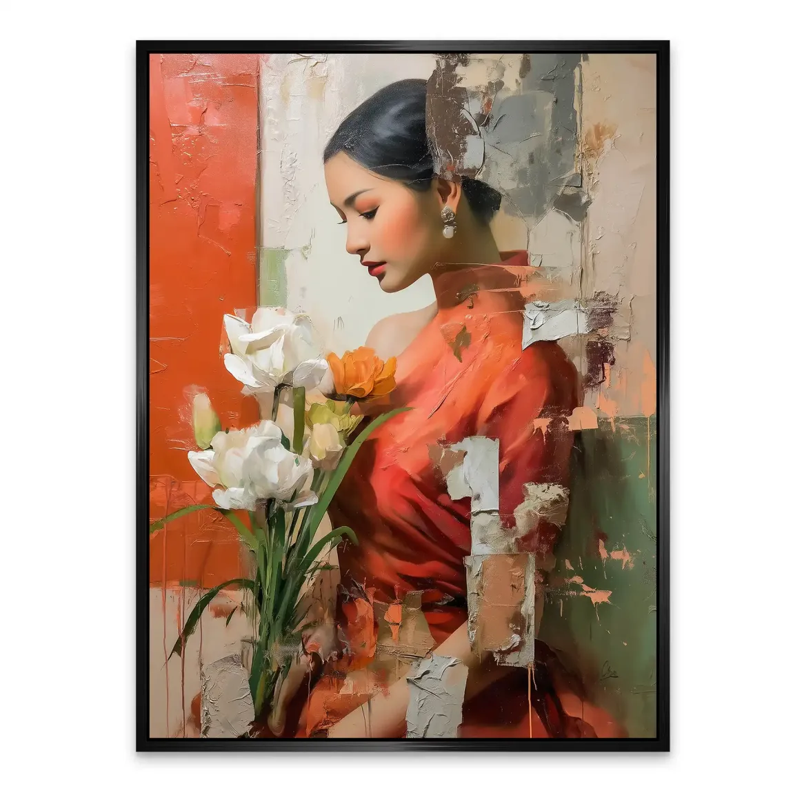 Silent Orchid Beauty Alu Dibond Bild