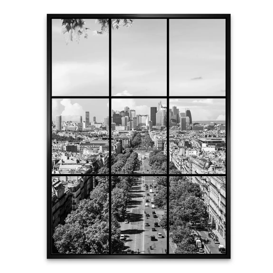 Skyline Avenue Paris Alu Dibond Bild