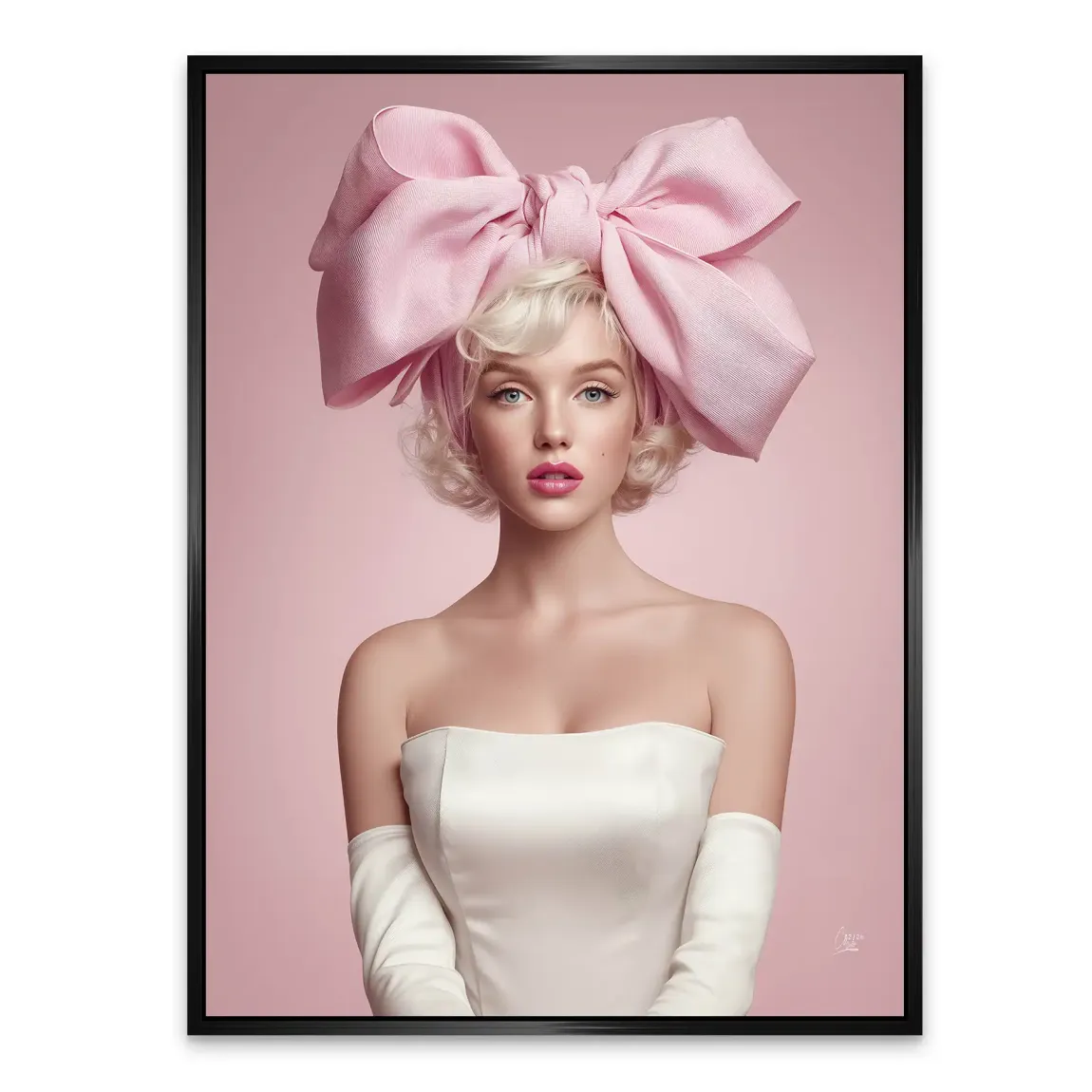 Marilyn Monroe Rosé Alu Dibond Bild
