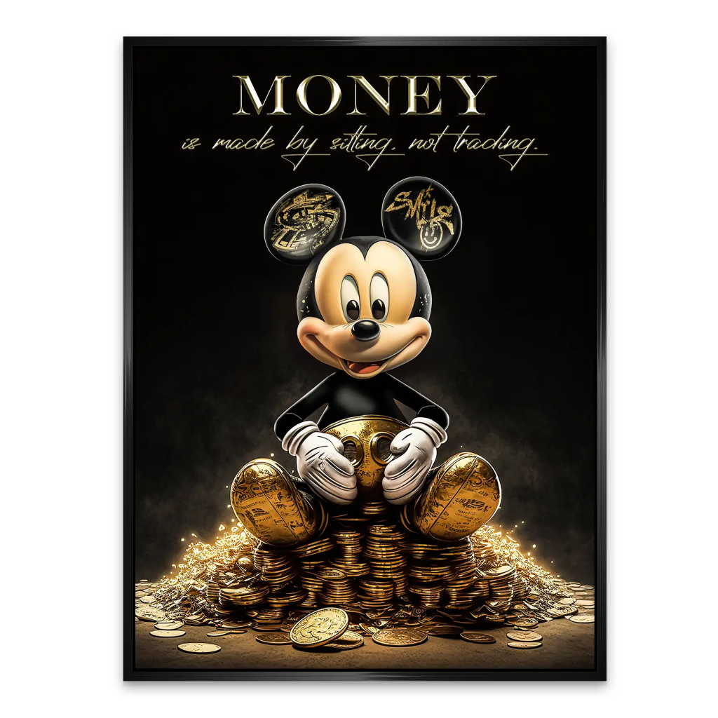 Micky Gold Motivation AluDibond Bild INGALERIE