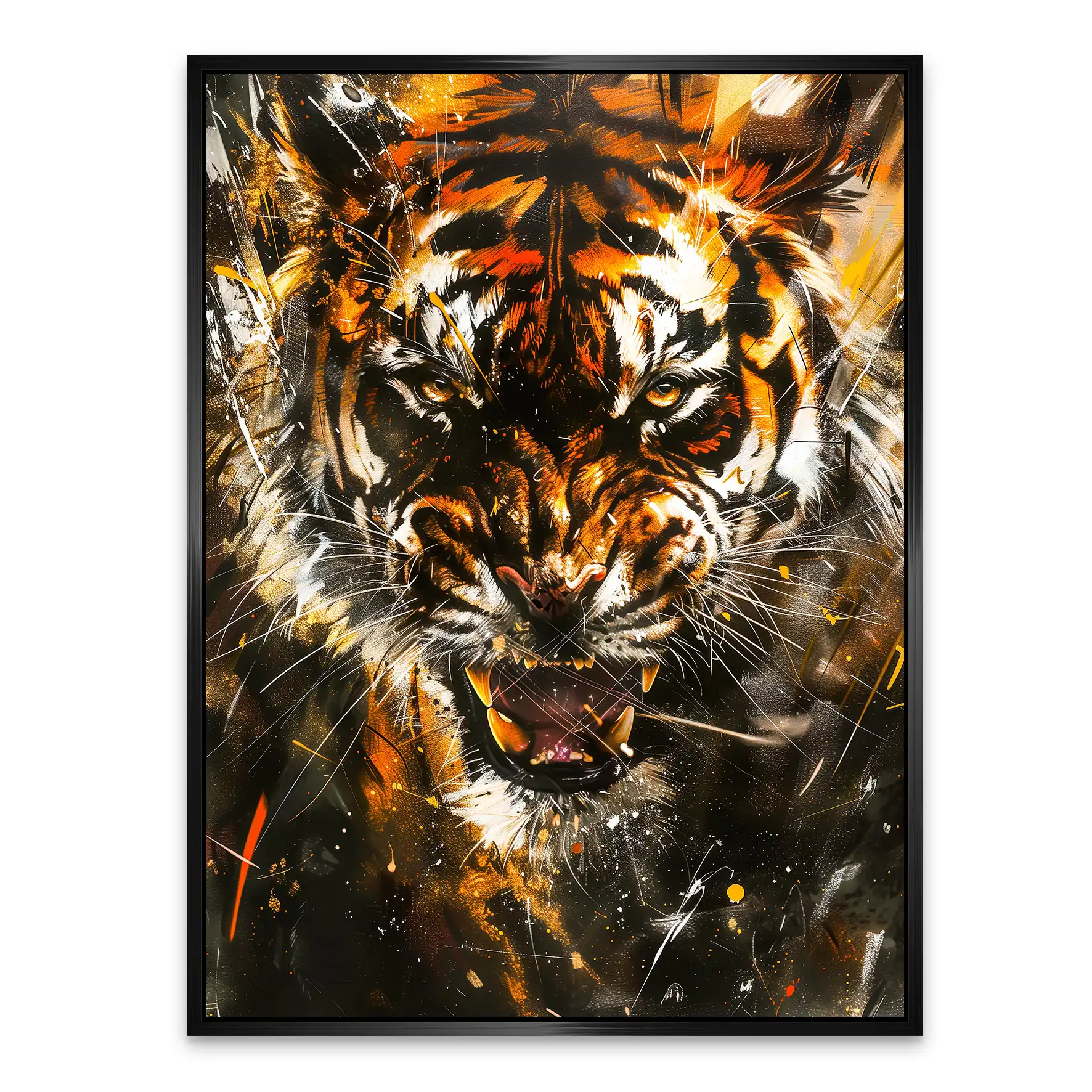 Tiger Abstrakt AluDibond Bild INGALERIE