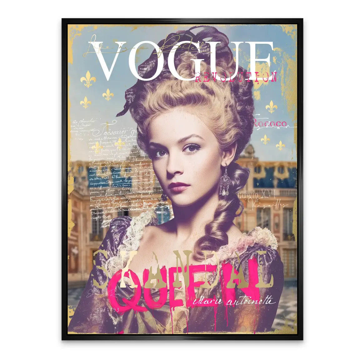 Marie Antoinette Vogue Alu Dibond Bild