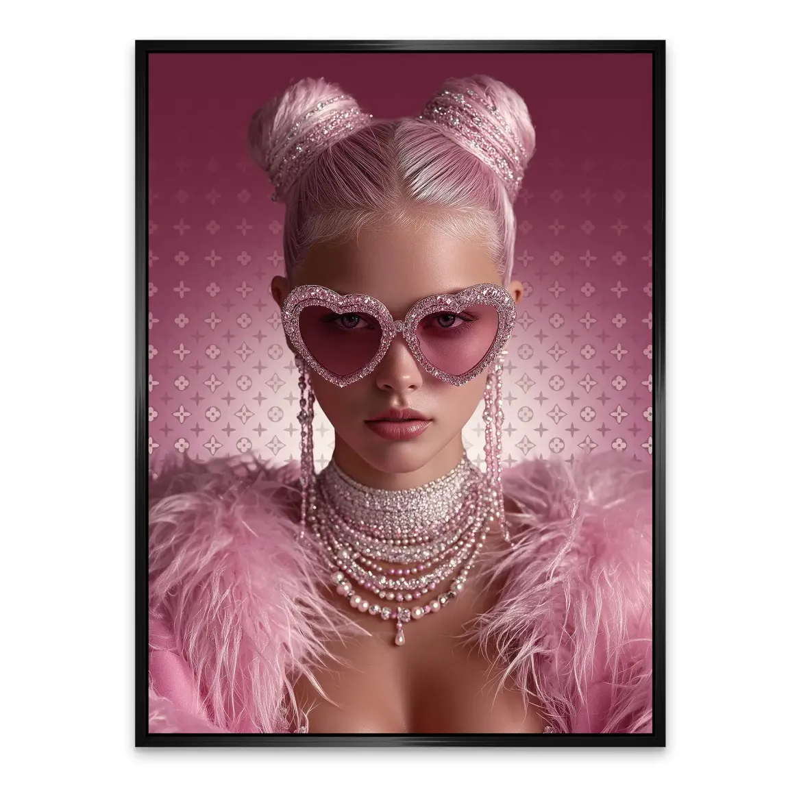 Glamour Girl Alu Dibond Bild