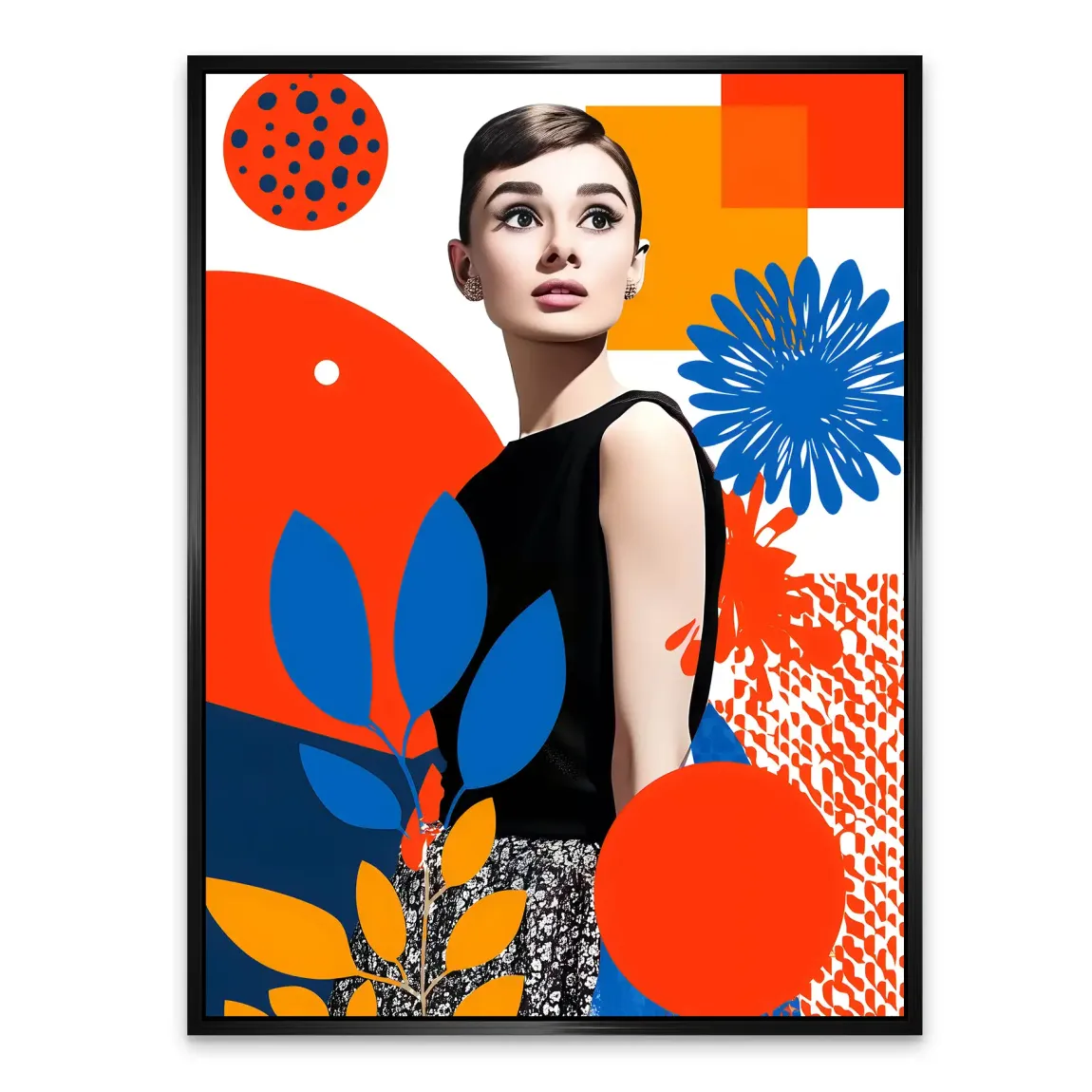 Audrey Hepburn Blooming Alu Dibond Bild INGALERIE