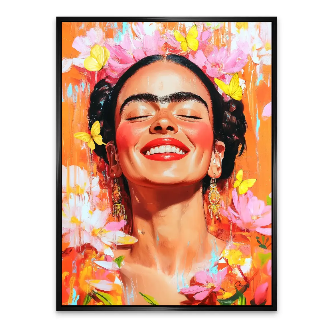 Frida Kahlo Blooming Alu Dibond Bild INGALERIE