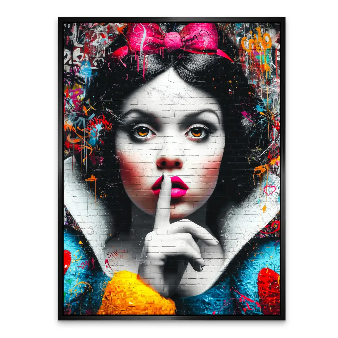 Schneewittchen Silent Pop Art Alu Dibond Bild
