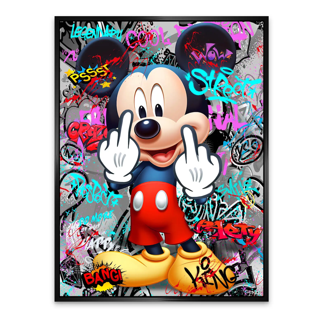 Micky Street Art Style AluDibond Bild INGALERIE