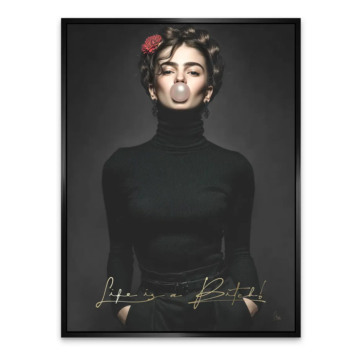 Frida Kahlo Rebell Alu Dibond Bild