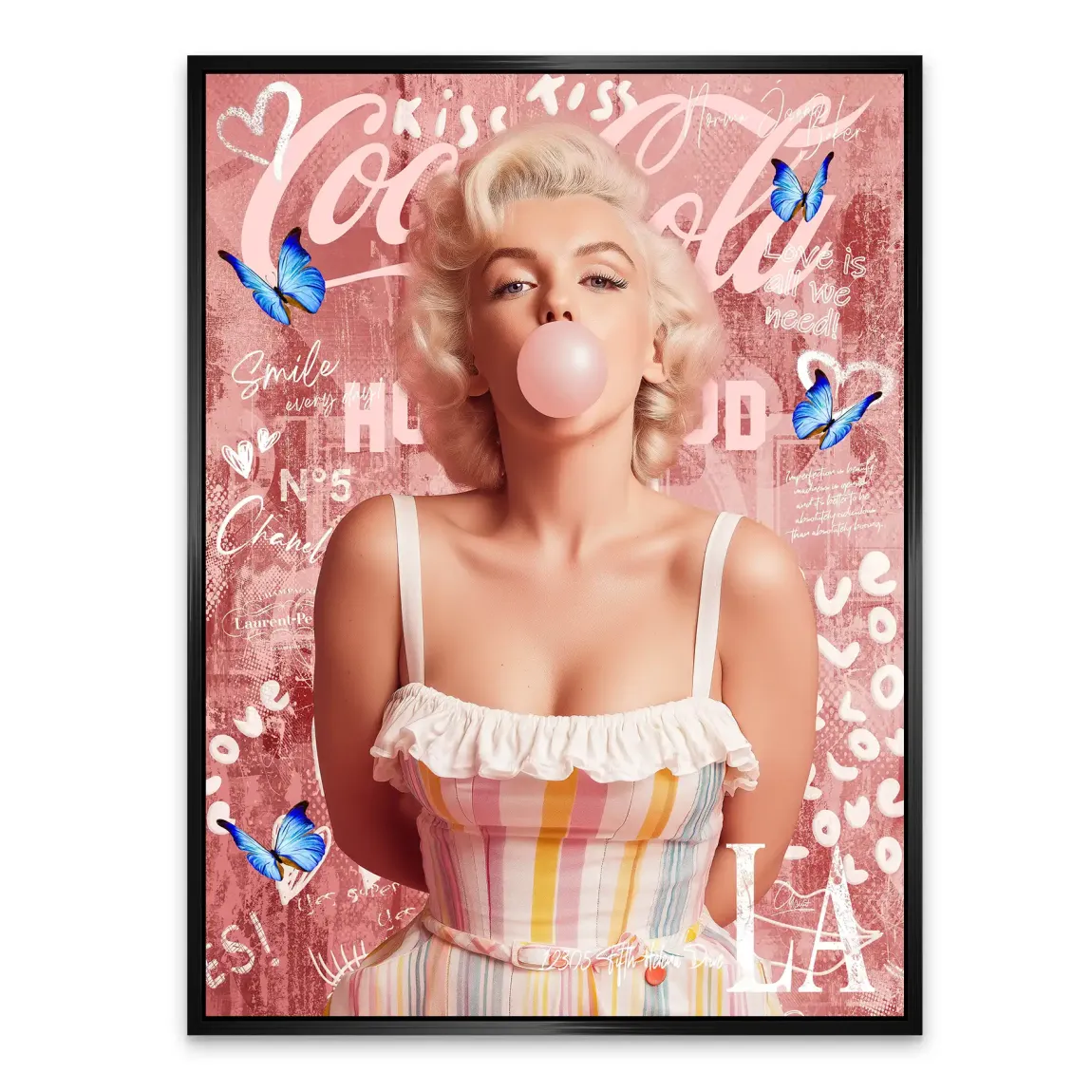 Bubble Pop Hollywood Alu Dibond Bild INGALERIE