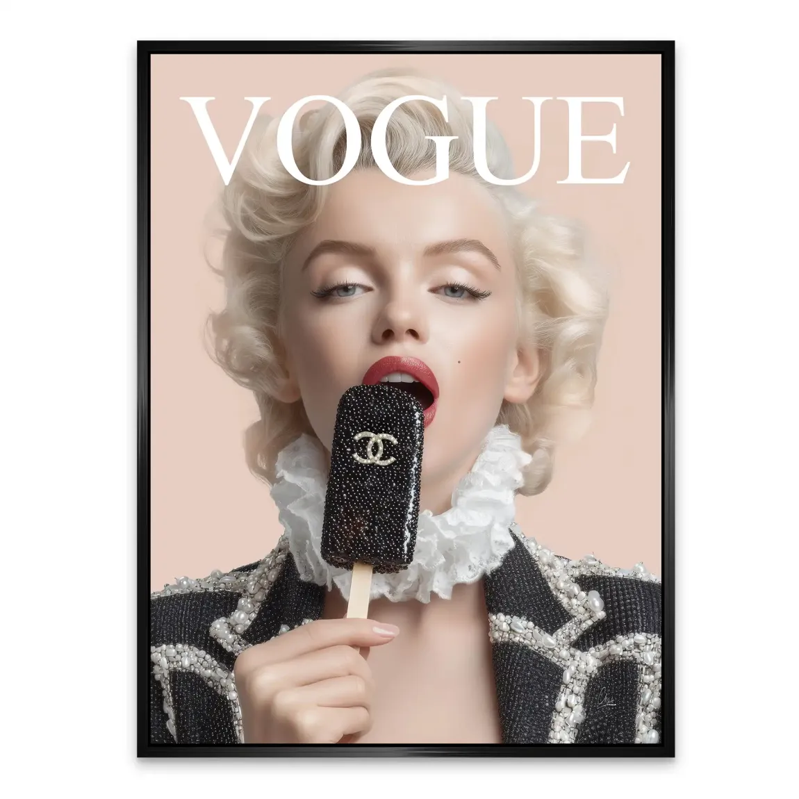 Marilyn Coco Eis Alu Dibond Bild