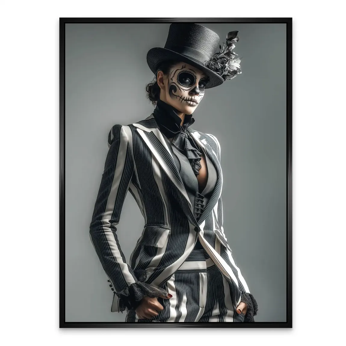 Lady Skull Alu Dibond Bild INGALERIE