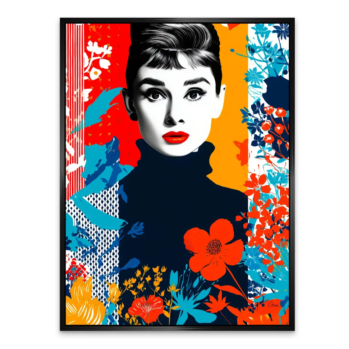 Audrey Hepburn Bloom Edition Alu Dibond Bild INGALERIE