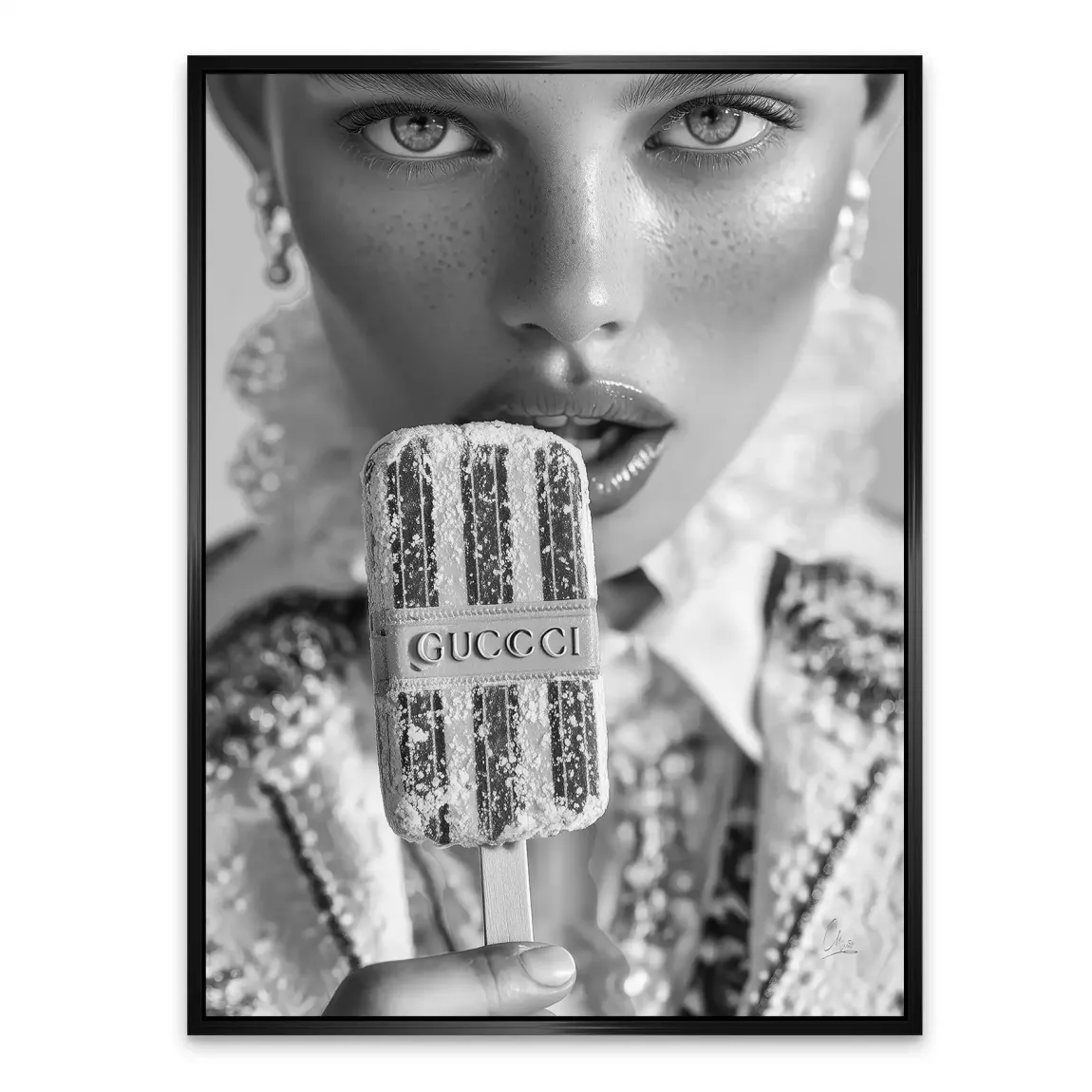 Gucci Ice Noir Alu Dibond Bild