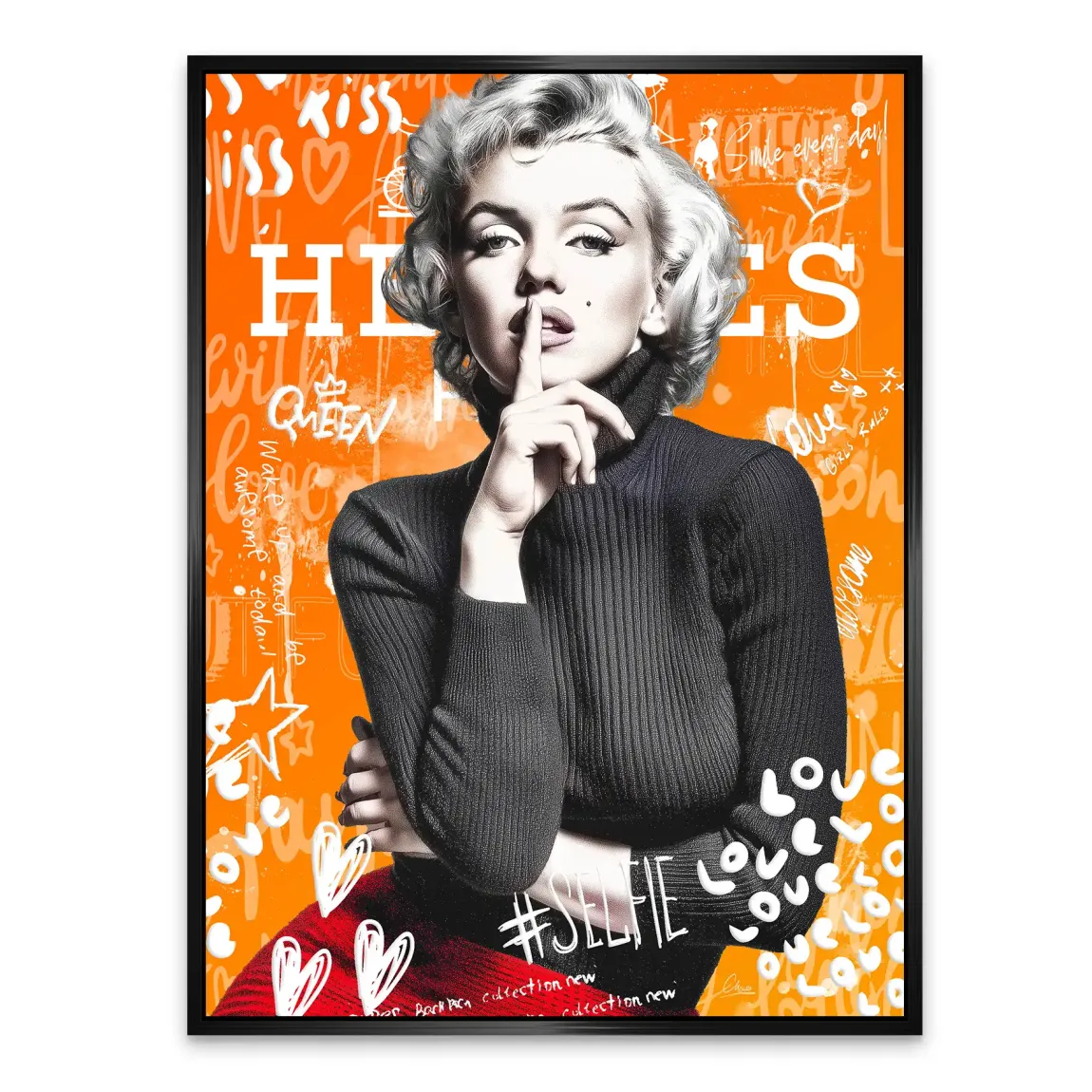 Queen of Silence Pop Alu Dibond Bild INGALERIE