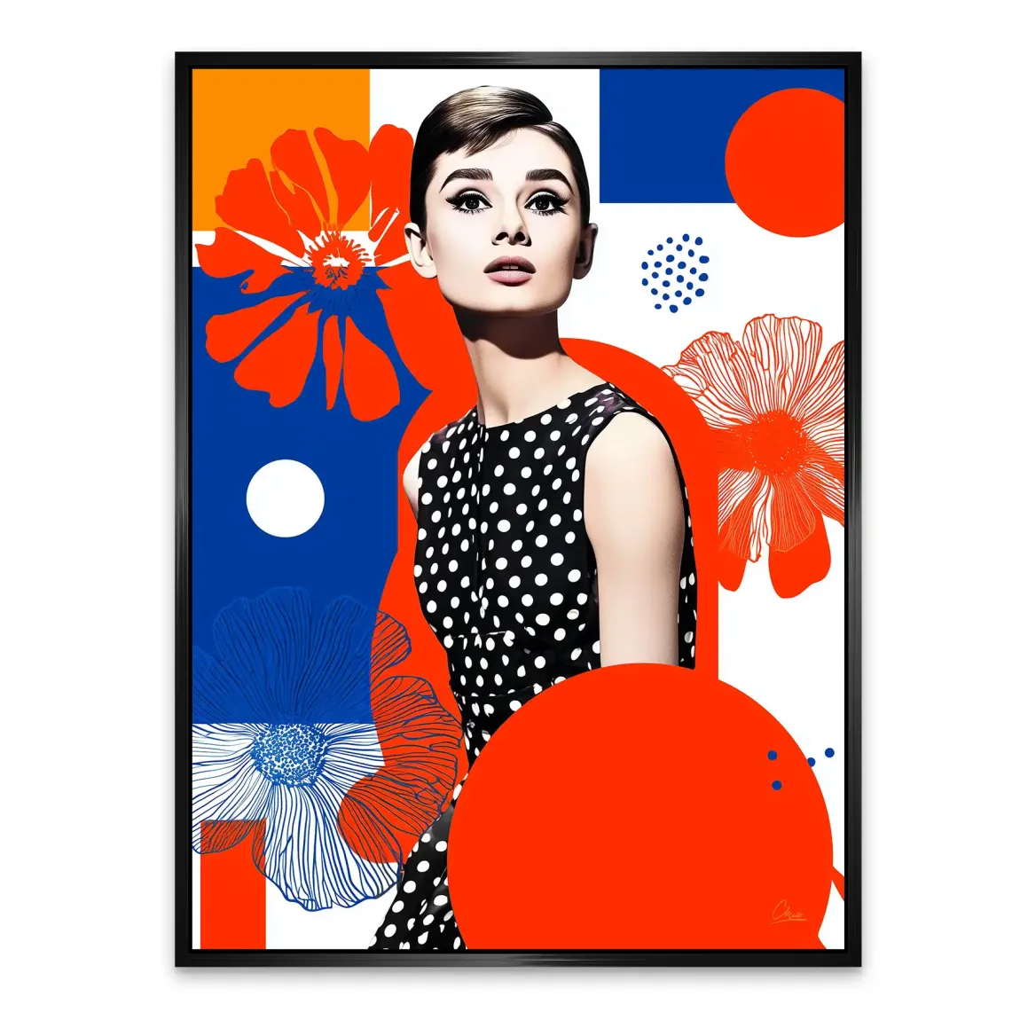 Audrey Hepburn Mod Muse Edition Alu Dibond Bild INGALERIE