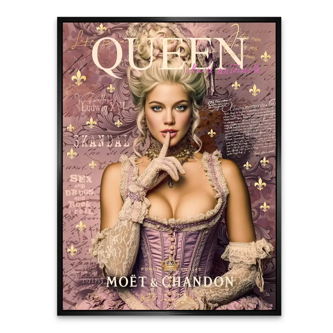 Marie Antoinette Rebell Art Alu Dibond Bild