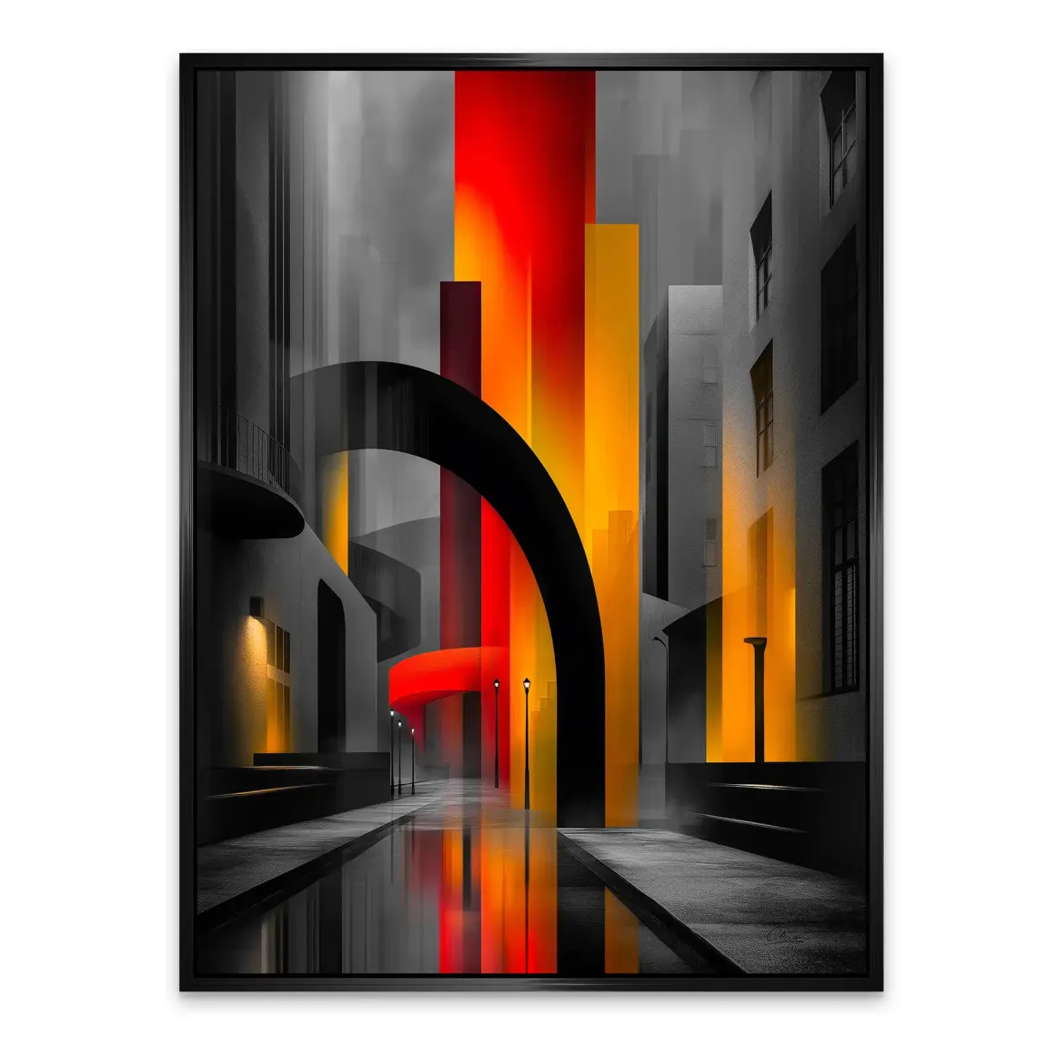 Midnight City Alu Dibond Bild INGALERIE
