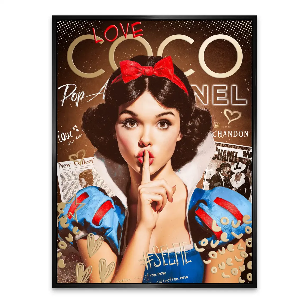Schneewittchen Coco Glam Alu Dibond Bild