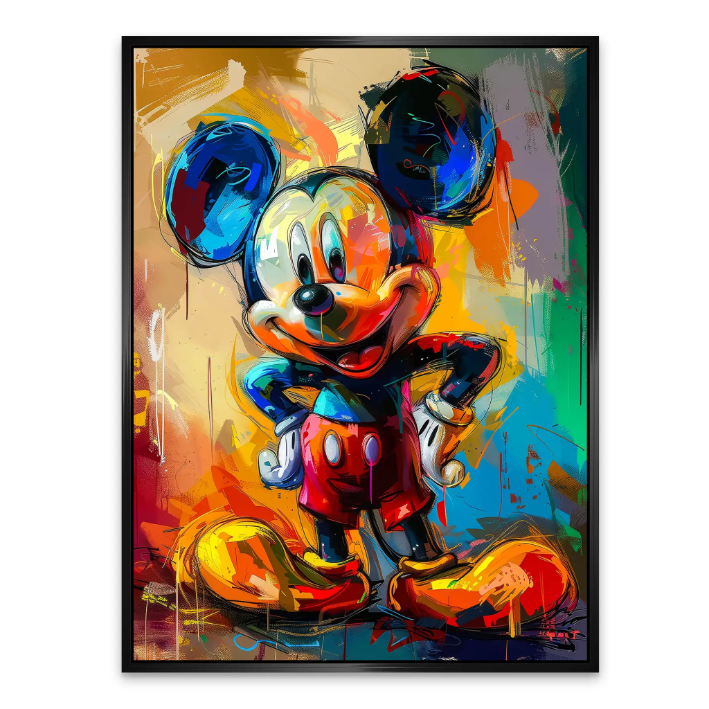 Micky Abstrakt Paint AluDibond Bild INGALERIE