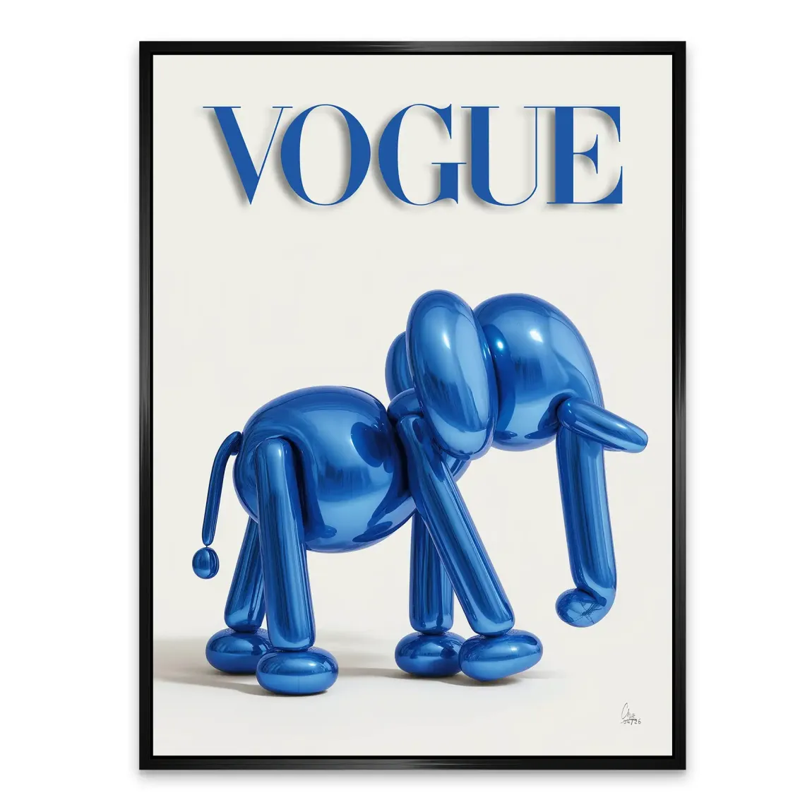 Ballon Elefant Chic Alu Dibond Wandbild