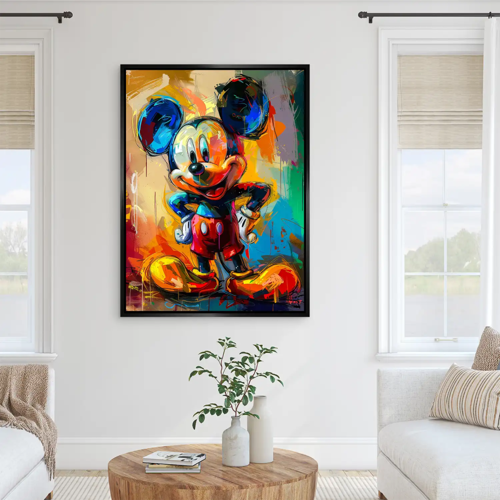 Micky Abstrakt Paint AluDibond Bild INGALERIE