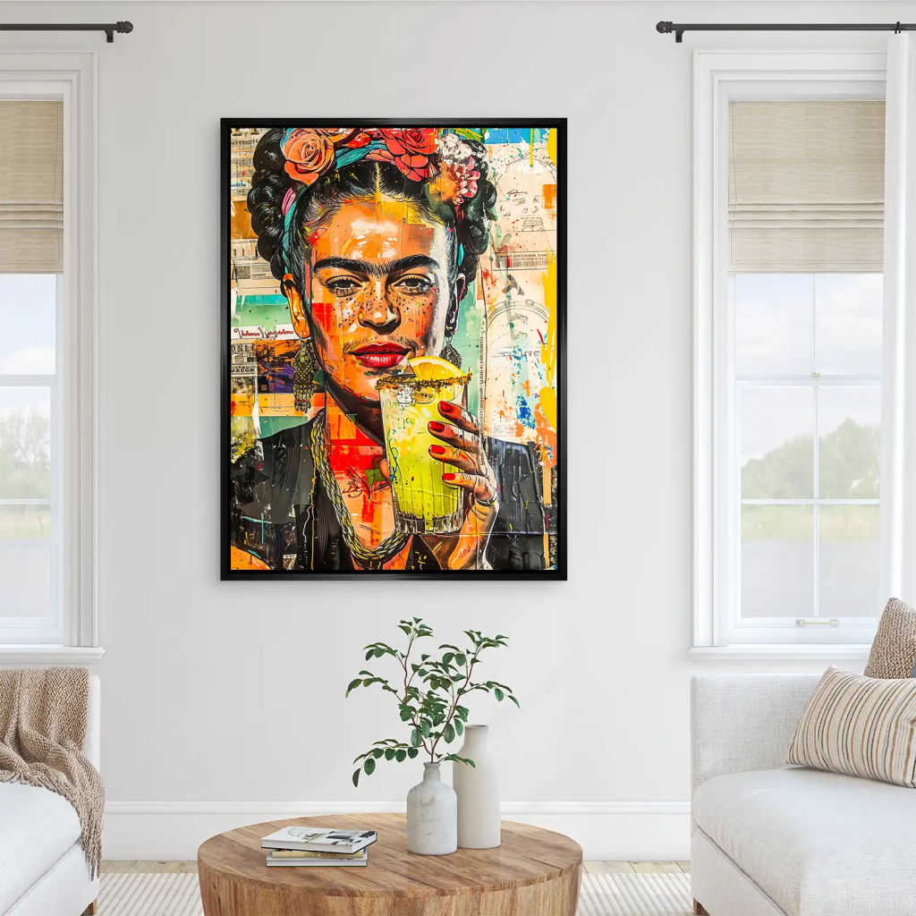 Frida Mexico Art AluDibond Bild INGALERIE