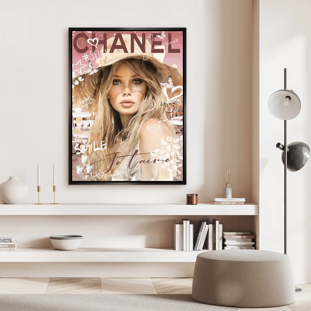 Pop Art Bardot Chanel Aludibond Bild INGALERIE