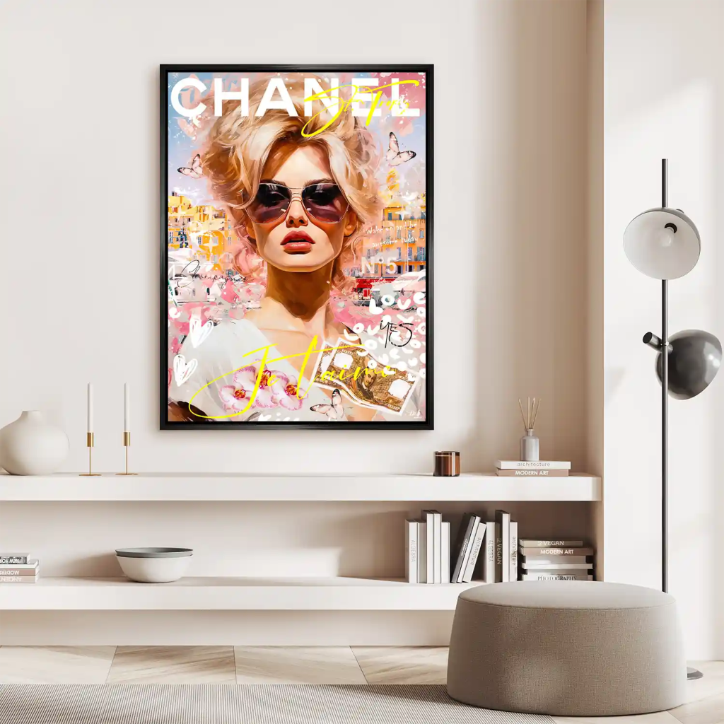 Pop Art Bardot JeTaime Aludibond Bild INGALERIE