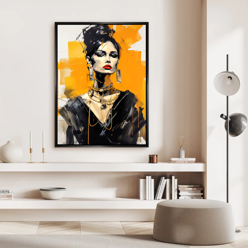 Abstrakt Lady AluDibond Bild INGALERIE