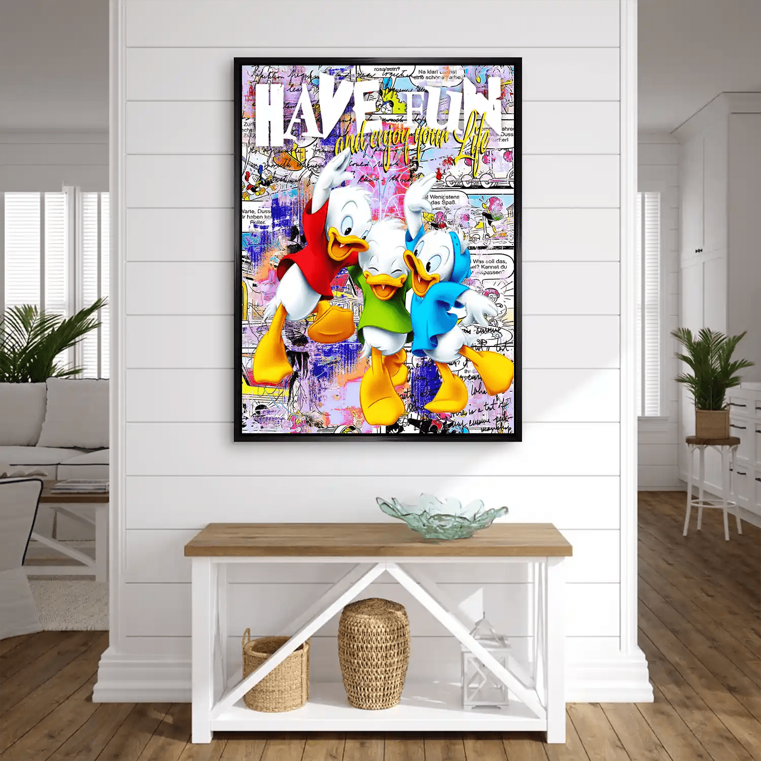 Duck Kids Nr.2 Pop Art AluDibond Bild INGALERIE