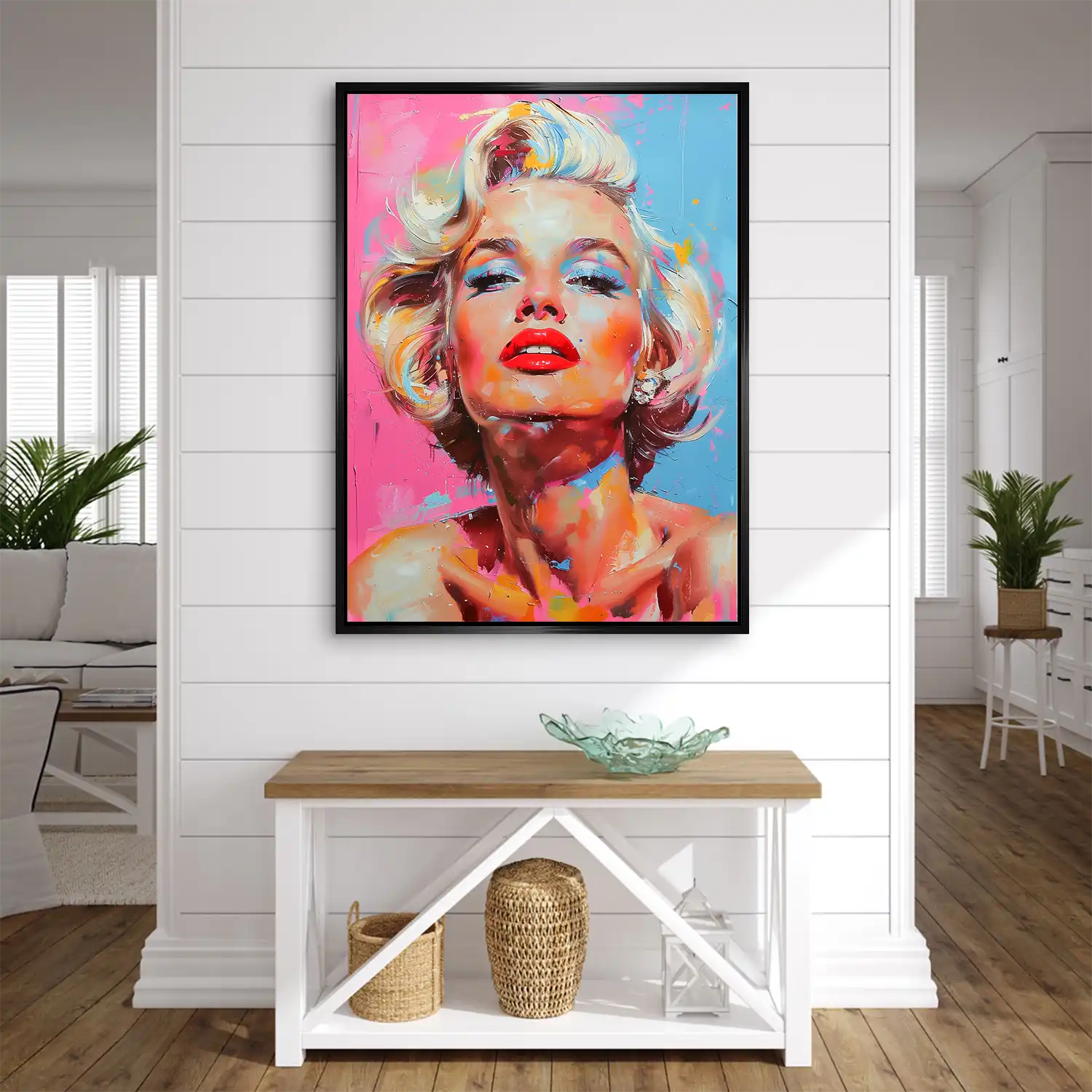 Marilyn Monroe Color Style AluDibond Bild INGALERIE