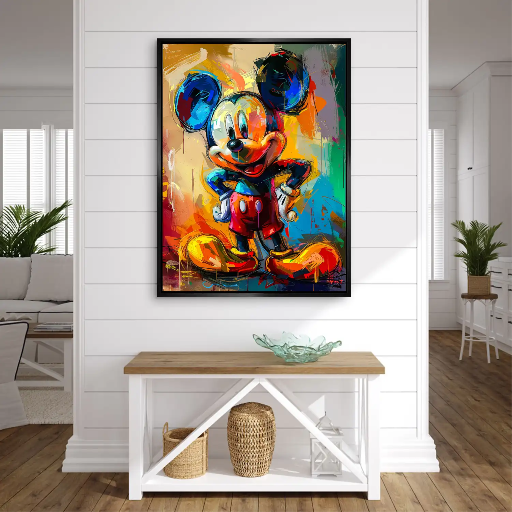 Micky Abstrakt Paint AluDibond Bild INGALERIE