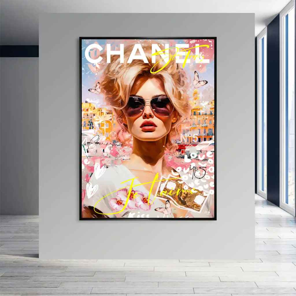 Pop Art Bardot JeTaime Aludibond Bild INGALERIE