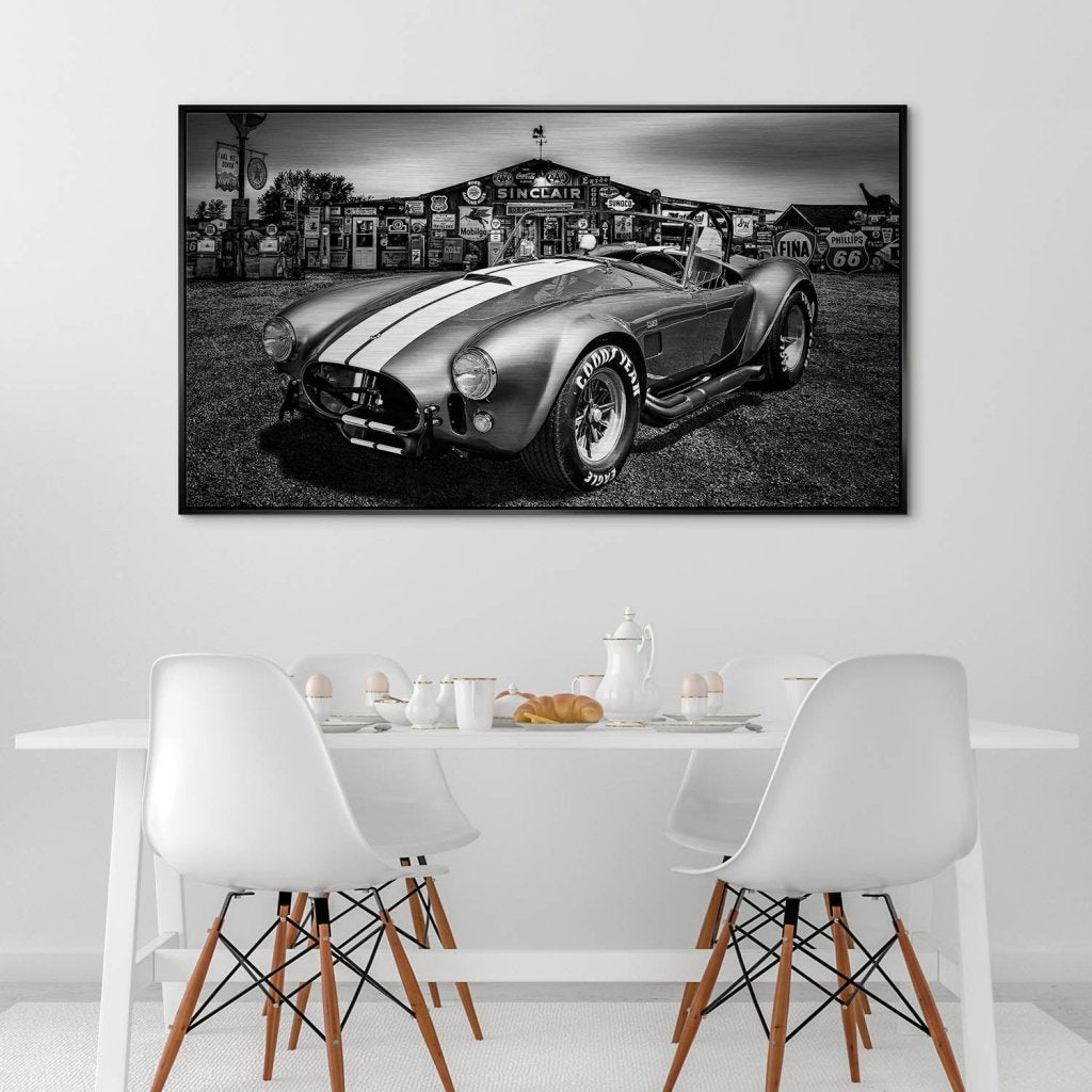 AC Cobra Abstrakt Silver Alu Gebürstet Bild INGALERIE