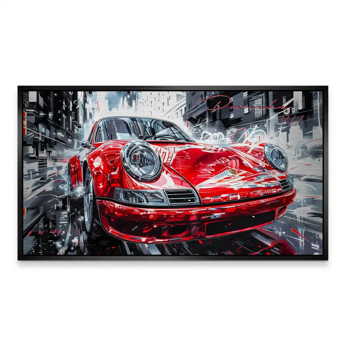 Porsche 911 Red City Alu Gebürstet