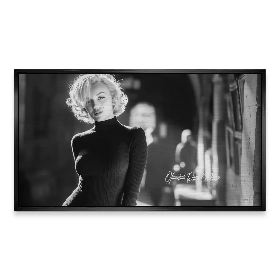 Marilyn Monroe Capri Aluminiumbild gebürstet