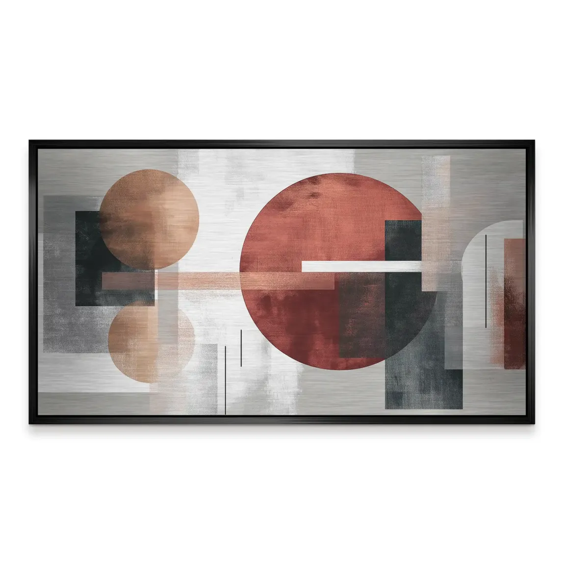 Abstrakte Geometrie Alu Gebürstet