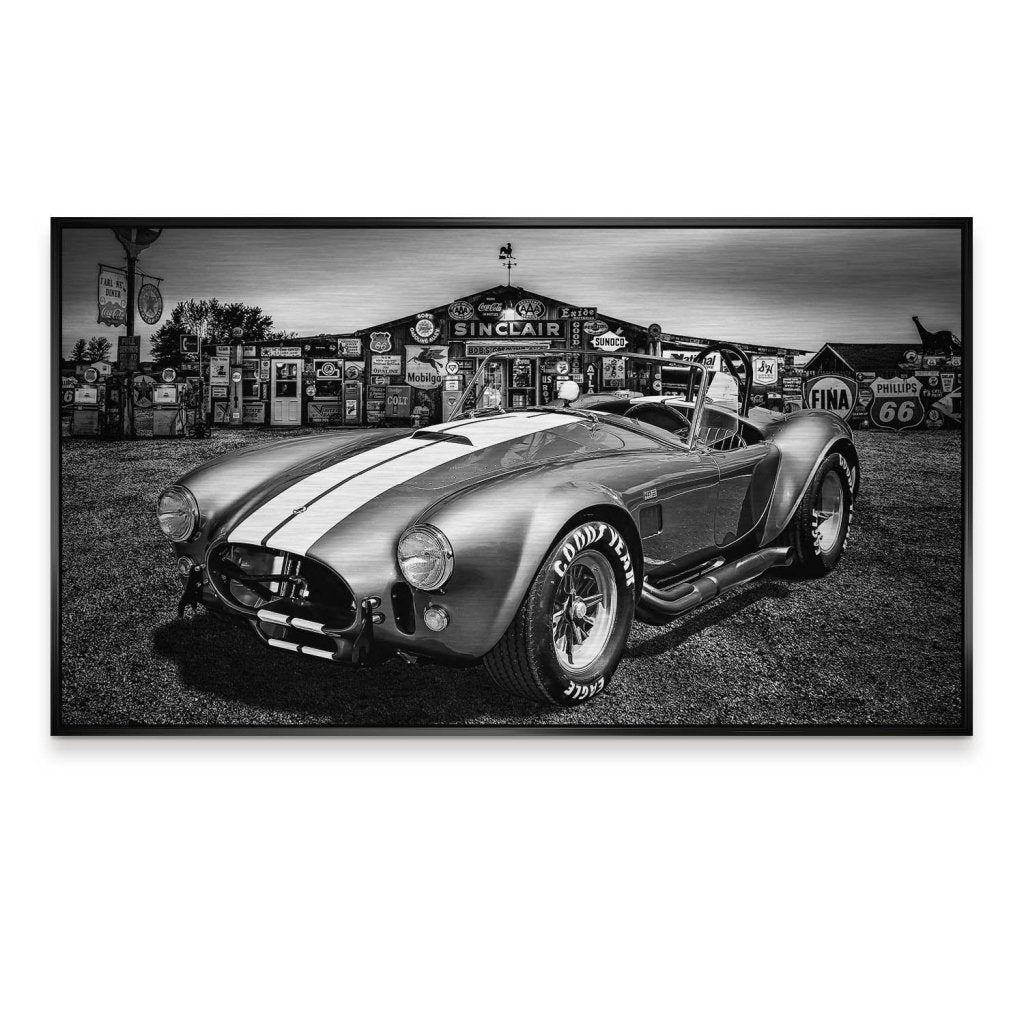 AC Cobra Abstrakt Silver Alu Gebürstet Bild INGALERIE