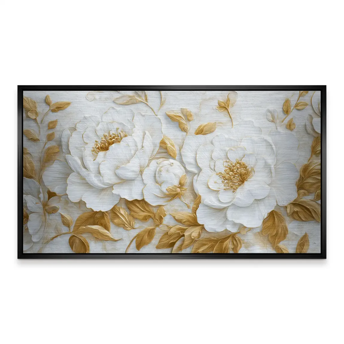 White Gold Rose Art Alu Gebürstet