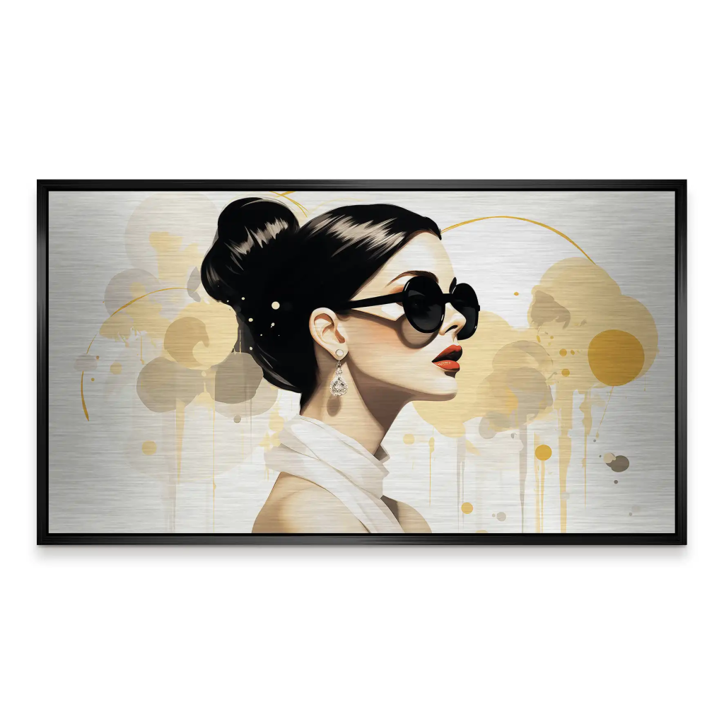 Beauty Glamour Alu Gebürstet Bild INGALERiE